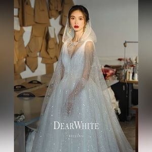 Veil wedding cape ivory